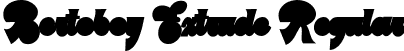 Bertoboy Extrude Regular font - Bertoboy Extrude.ttf