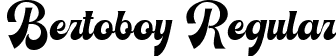 Bertoboy Regular font - Bertoboy.ttf