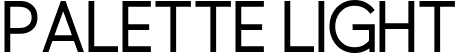 Palette Light font - palette-light.ttf