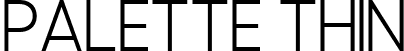 Palette Thin font - palette-thin.ttf