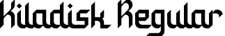 Kiladisk Regular font - Kiladisk.otf