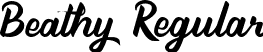 Beathy Regular font - Beathy Demo Version.otf