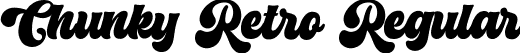 Chunky Retro Regular font - Chunky Retro.ttf