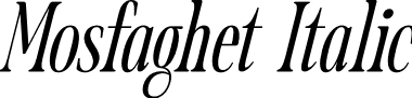 Mosfaghet Italic font - Mosfaghet-Italic.otf