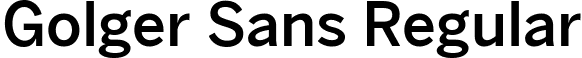 Golger Sans Regular font - Golger.ttf