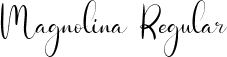 Magnolina Regular font - Magnolina.otf