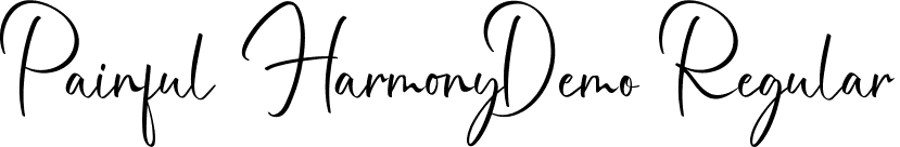 Painful Harmony Demo Regular font - PainfulHarmonyDemoRegular.ttf