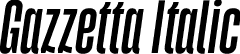 Gazzetta Italic font - TipoType - Gazzetta Regular Slanted.otf