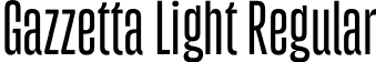 Gazzetta Light Regular font - TipoType - Gazzetta Light.otf