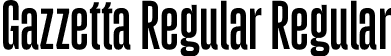 Gazzetta Regular Regular font - TipoType - Gazzetta Regular.otf