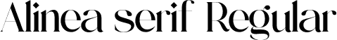 Alinea serif Regular font - Alinea Serif.otf