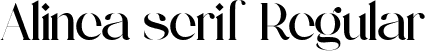 Alinea serif Regular font - Alinea Serif.ttf