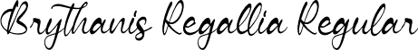 Brythanis Regallia Regular font - Brythanis Regallia.otf