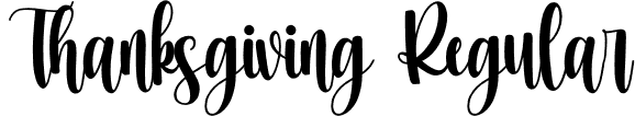 Thanksgiving Regular font - Thanksgiving.otf