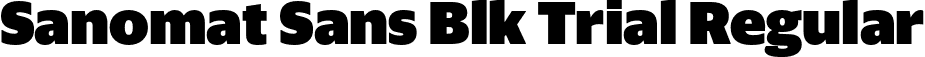 Sanomat Sans Blk Trial Regular font - SanomatSans-Black-Trial.otf