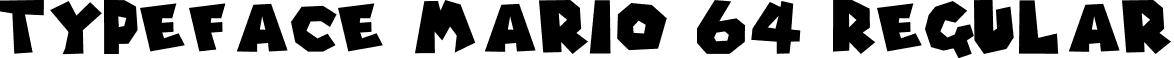 Typeface Mario 64 Regular font - TypefaceMario64-ywA93.otf