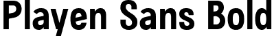 Playen Sans Bold font - PlayenSans-Bold.ttf