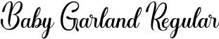 Baby Garland Regular font - Baby Garland.otf