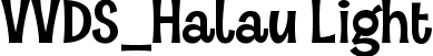 VVDS_Halau Light font - Halau Light.ttf