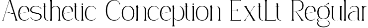 Aesthetic Conception ExtLt Regular font - Simply Conception Extra Lightextralight.ttf