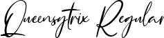 Queensytrix Regular font - Queensytrix.ttf