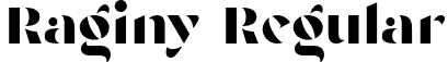 Raginy Regular font - Raginy.ttf