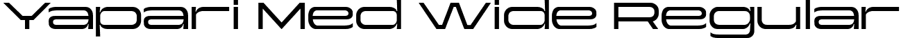 Yapari Med Wide Regular font - YapariTrial-MediumWide.ttf