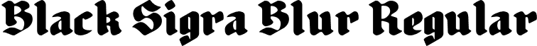 Black Sigra Blur Regular font - BlackSigra-Blur.otf