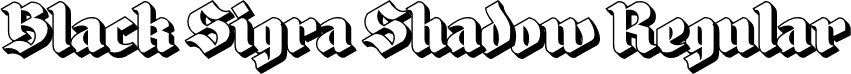 Black Sigra Shadow Regular font - BlackSigra-Shadow.otf