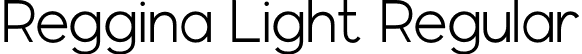 Reggina Light Regular font - Reggina Light.otf