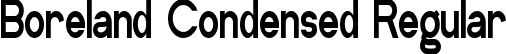 Boreland Condensed Regular font - BorelandCondensed.ttf