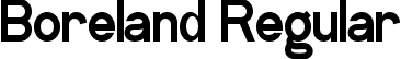 Boreland Regular font - BorelandRegular.ttf