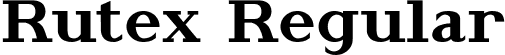 Rutex Regular font - Rutex.ttf