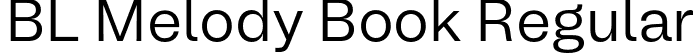 BL Melody Book Regular font - BLMelody-Book.otf