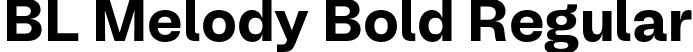 BL Melody Bold Regular font - BLMelody-Bold.otf