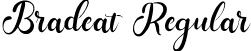 Bradeat Regular font - Bradeat-ZVYaz.ttf