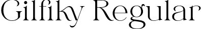 Gilfiky Regular font - Gilfiky-Regular.otf