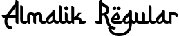 Almalik Regular font - AlmalikRegular-1Gr1Z.ttf