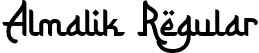 Almalik Regular font - AlmalikRegular-RpPM3.otf