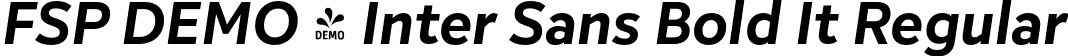 FSP DEMO - Inter Sans Bold It Regular font - Fontspring-DEMO-intersans-boldit.otf