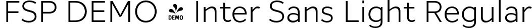 FSP DEMO - Inter Sans Light Regular font - Fontspring-DEMO-intersans-light.otf