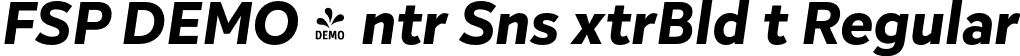 FSP DEMO - ntr Sns xtrBld t Regular font - Fontspring-DEMO-intersans-extraboldit.otf