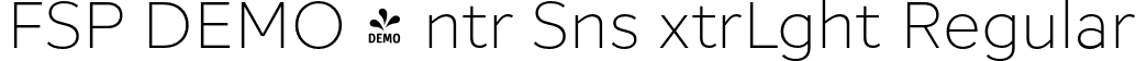 FSP DEMO - ntr Sns xtrLght Regular font - Fontspring-DEMO-intersans-extralight.otf