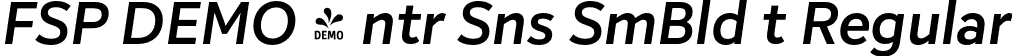 FSP DEMO - ntr Sns SmBld t Regular font - Fontspring-DEMO-intersans-semiboldit.otf