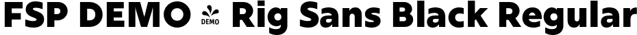FSP DEMO - Rig Sans Black Regular font - Fontspring-DEMO-rigsans-black.otf