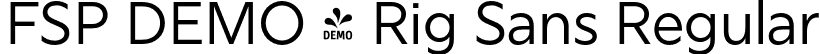 FSP DEMO - Rig Sans Regular font - Fontspring-DEMO-rigsans-regular.otf