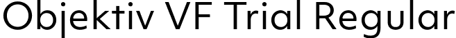 Objektiv VF Trial Regular font - ObjektivVF_Trial_Wght.ttf