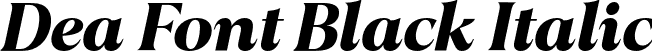 Dea Font Black Italic font - Blacklist BlackItalic.otf
