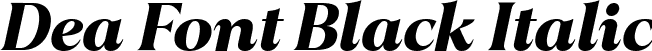 Dea Font Black Italic font - Blacklist BlackItalic.ttf