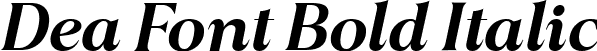 Dea Font Bold Italic font - Blacklist BoldItalic.ttf